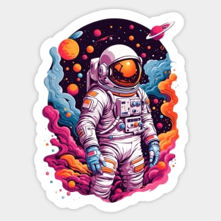 Cosmic Astronaut Vibes Tee! Sticker